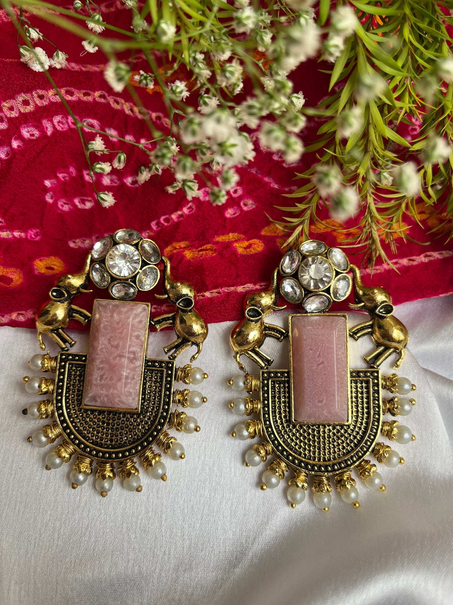 Gaj kesari Ethnic Earring