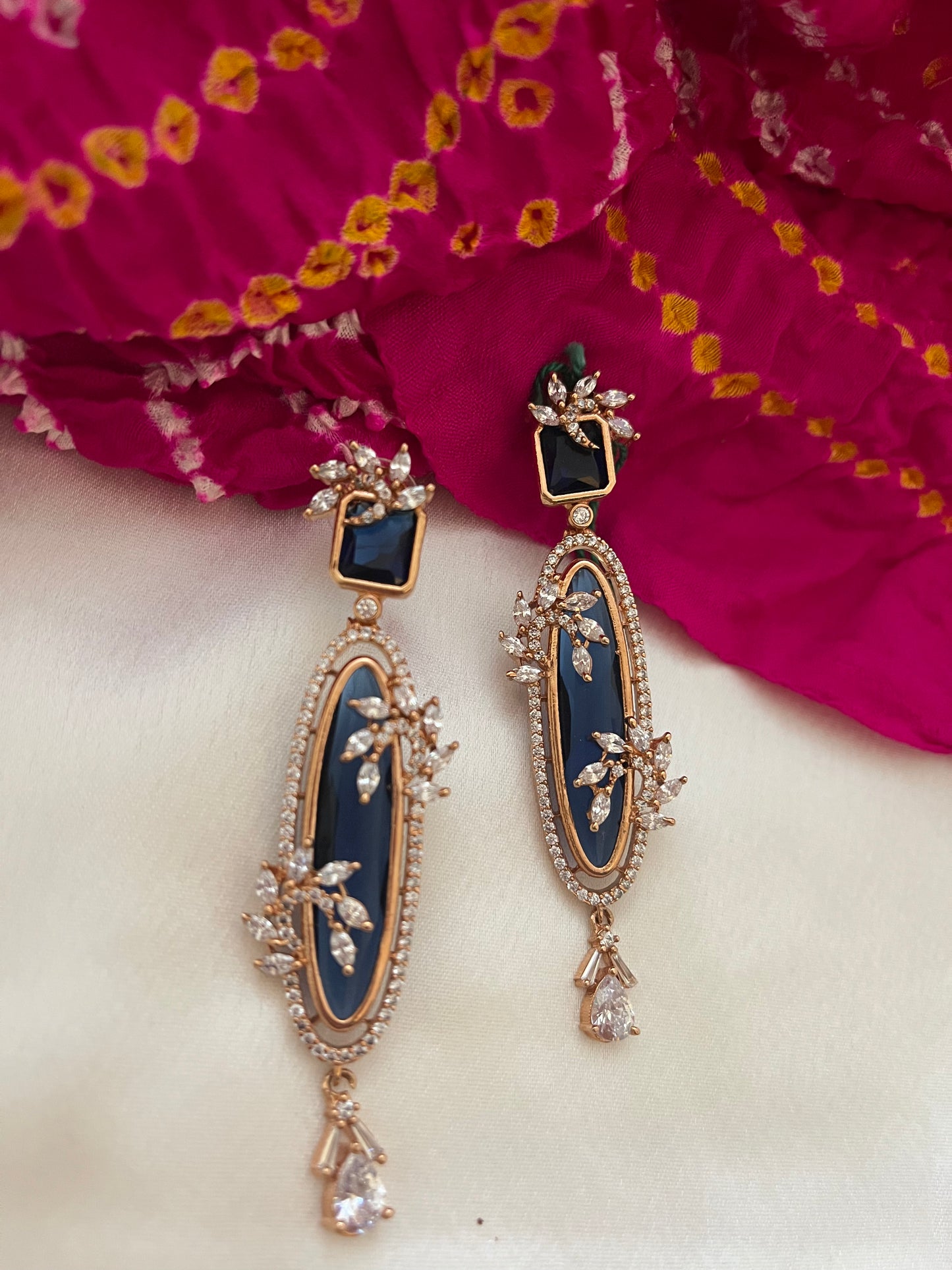 Blue Heer Earring