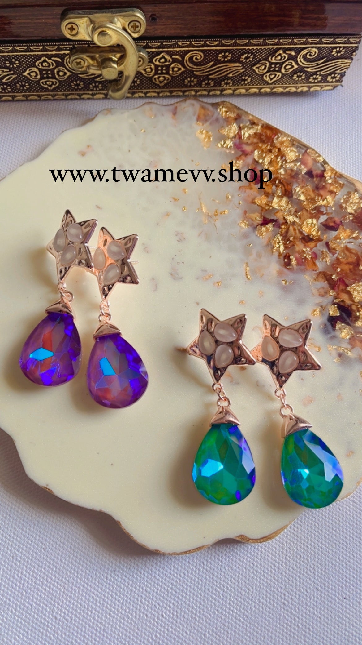 Alina Purple Earring