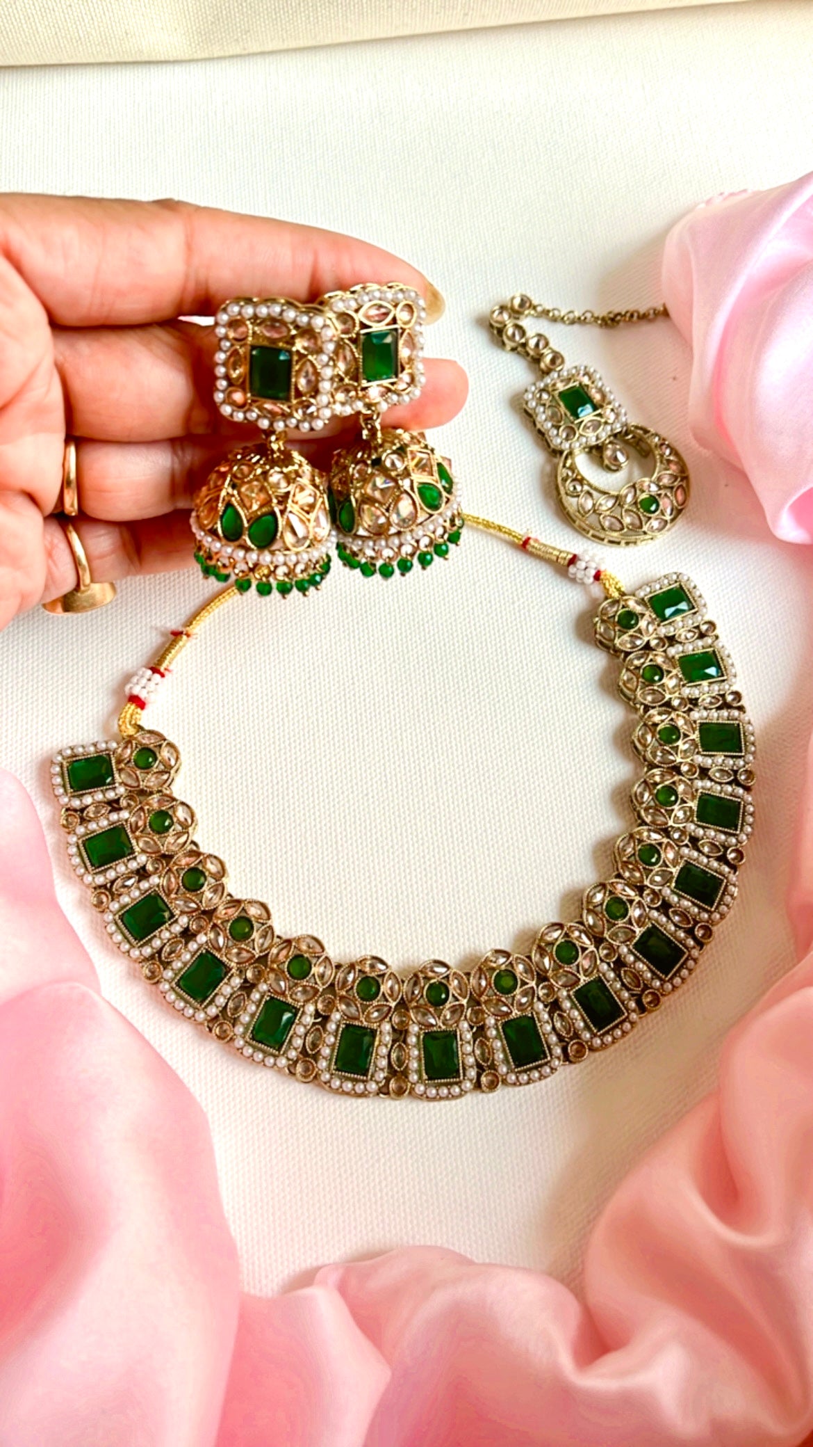 Green Mohini Neckpiece Set