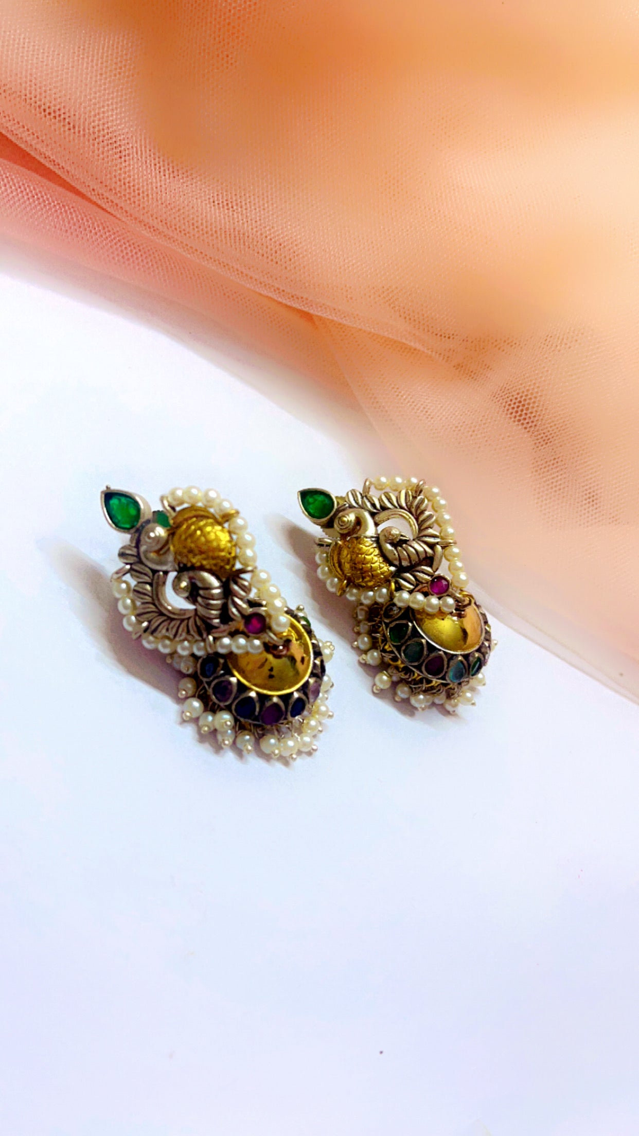 Rachna Silver Jhumka Earring