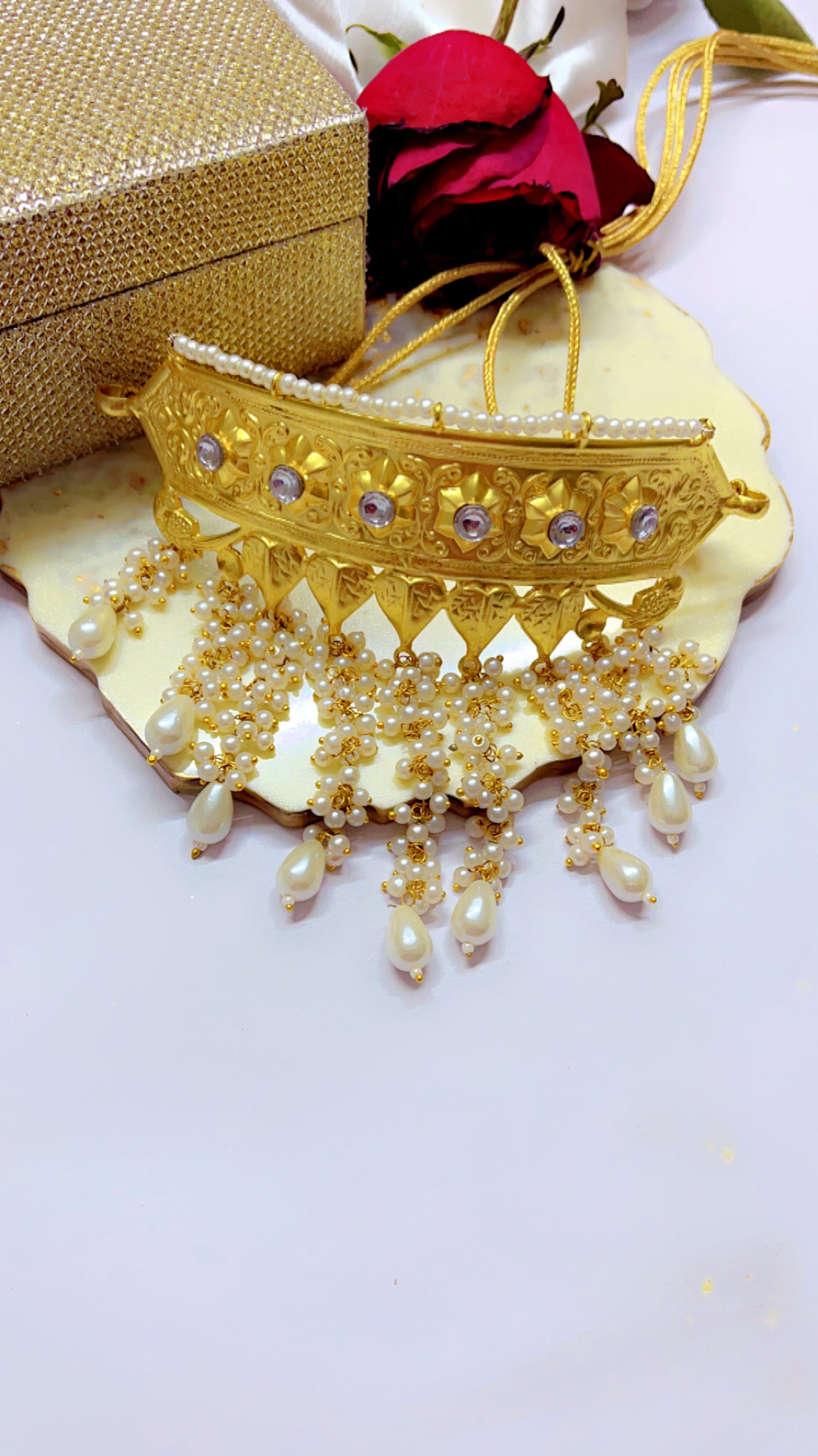 Golden Shraddha Neckpiece