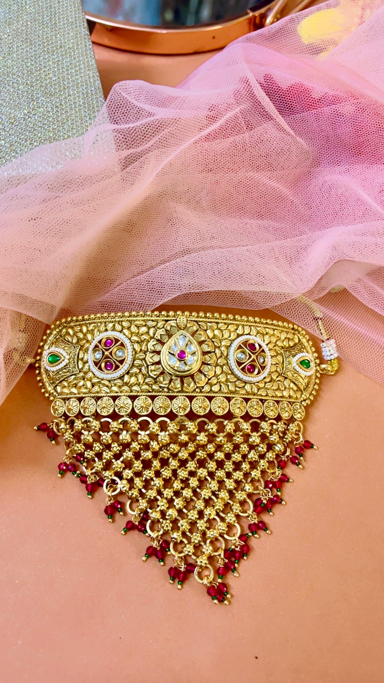 Jisha Jali Neckpiece Set