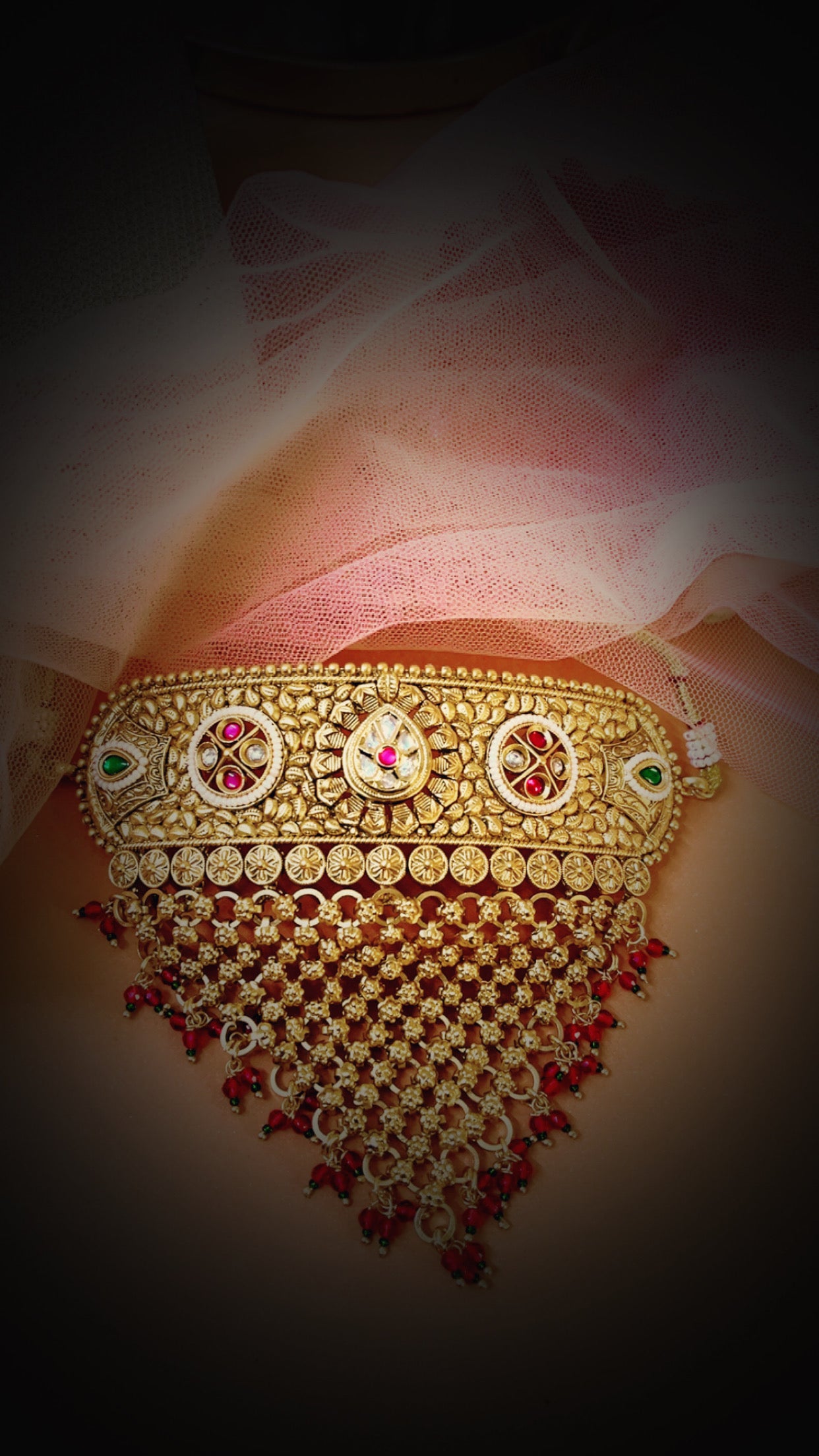 Jisha Jali Neckpiece Set