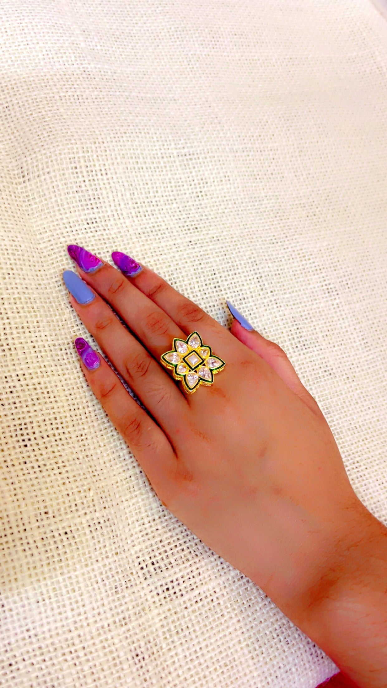 Trisha Polki Ring