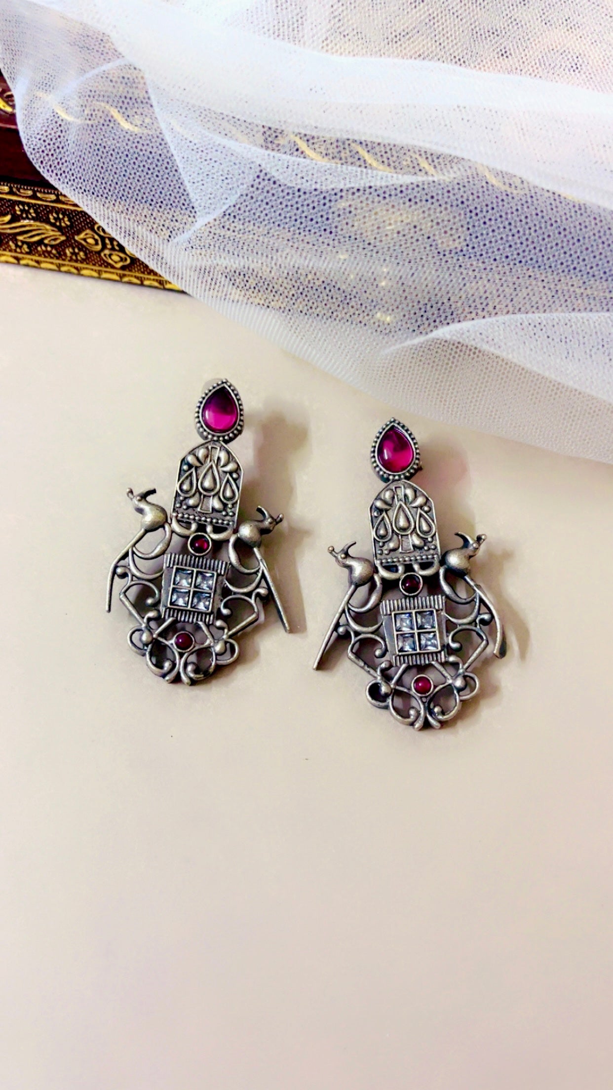 Pink Disha Earring