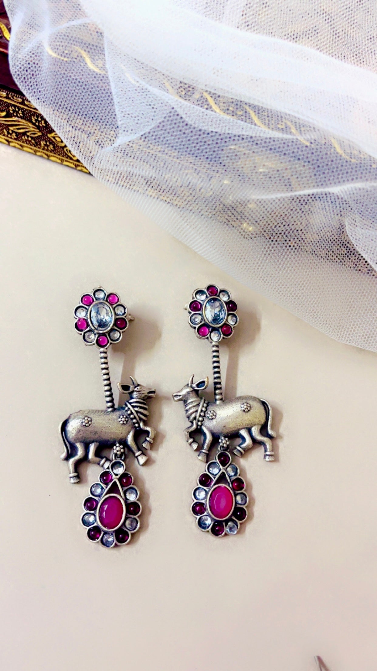Pink Kamya Earring