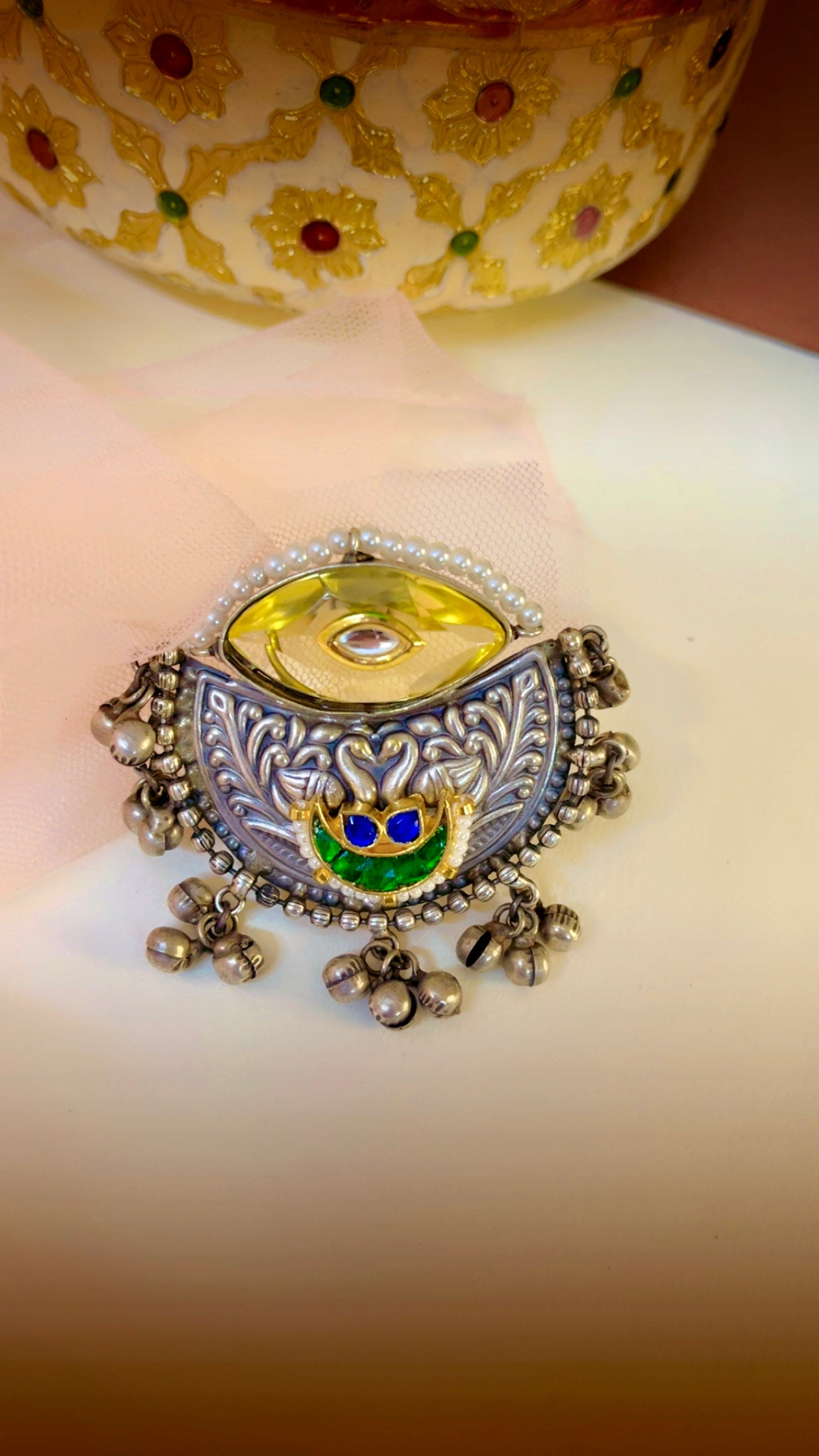 Yellow Joshnika Silver Ring
