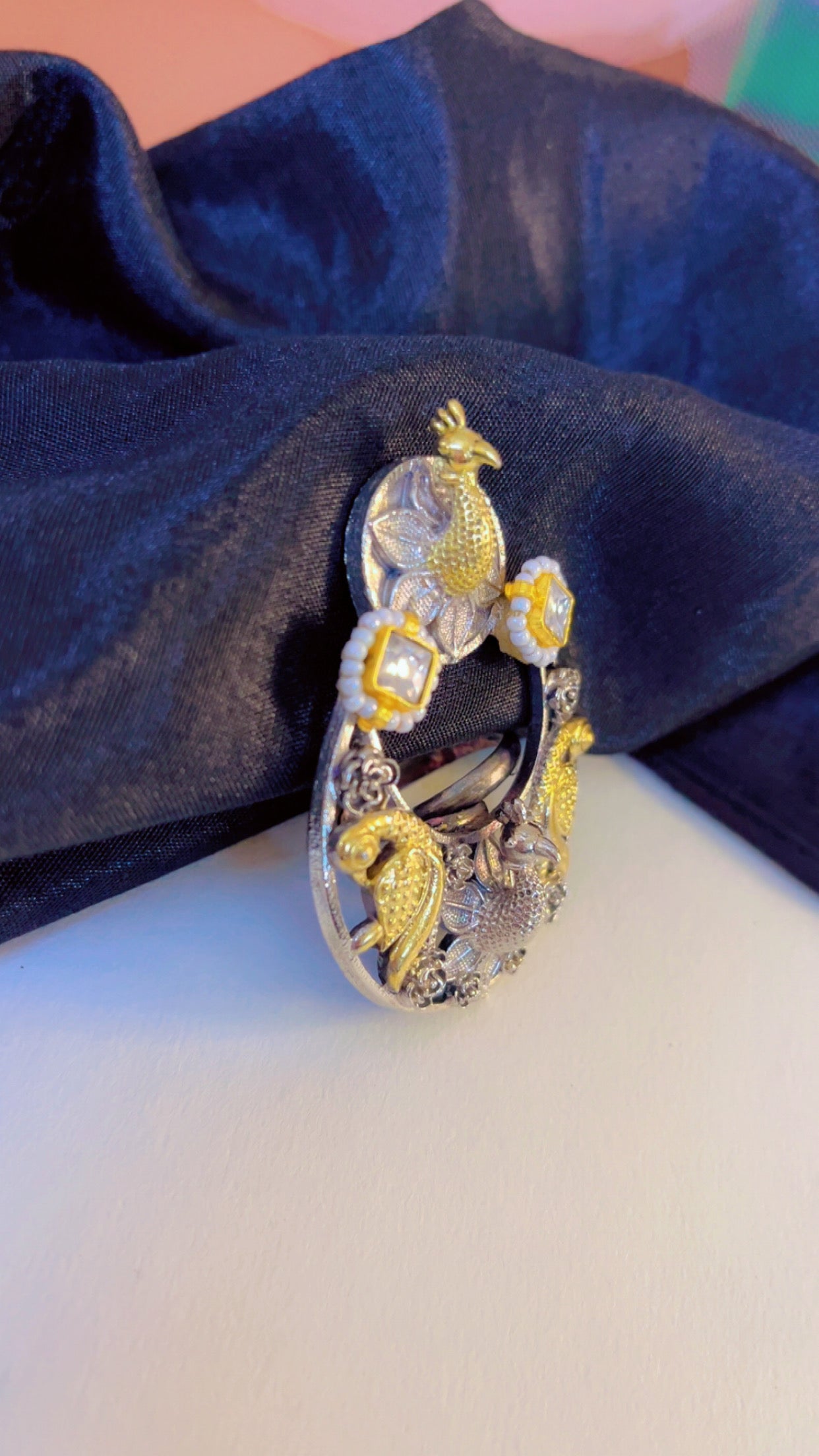 Sameena Silver Ring