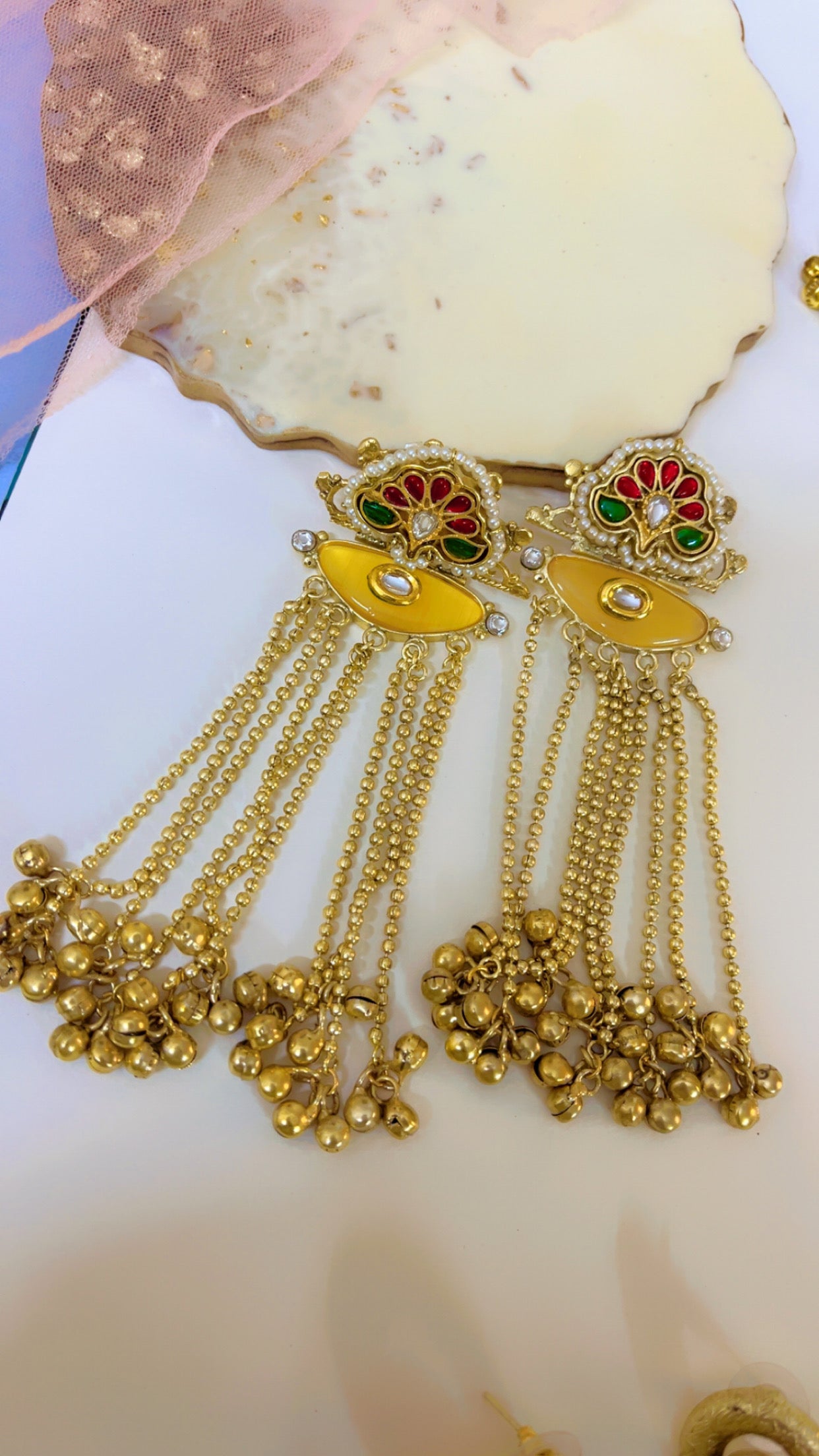 Yellow Sara Statement Earring