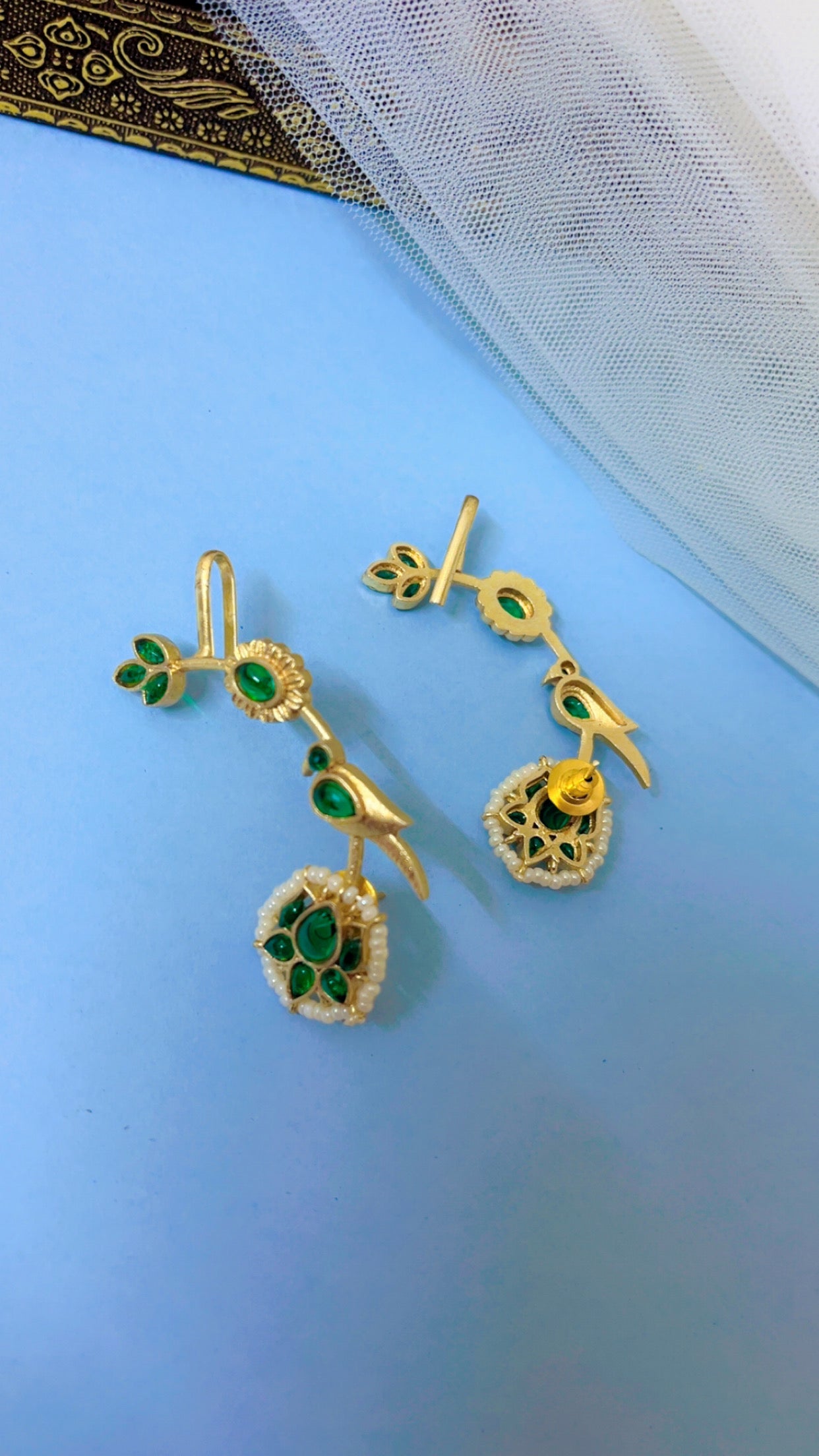 Green Pihu Earcuff Earring