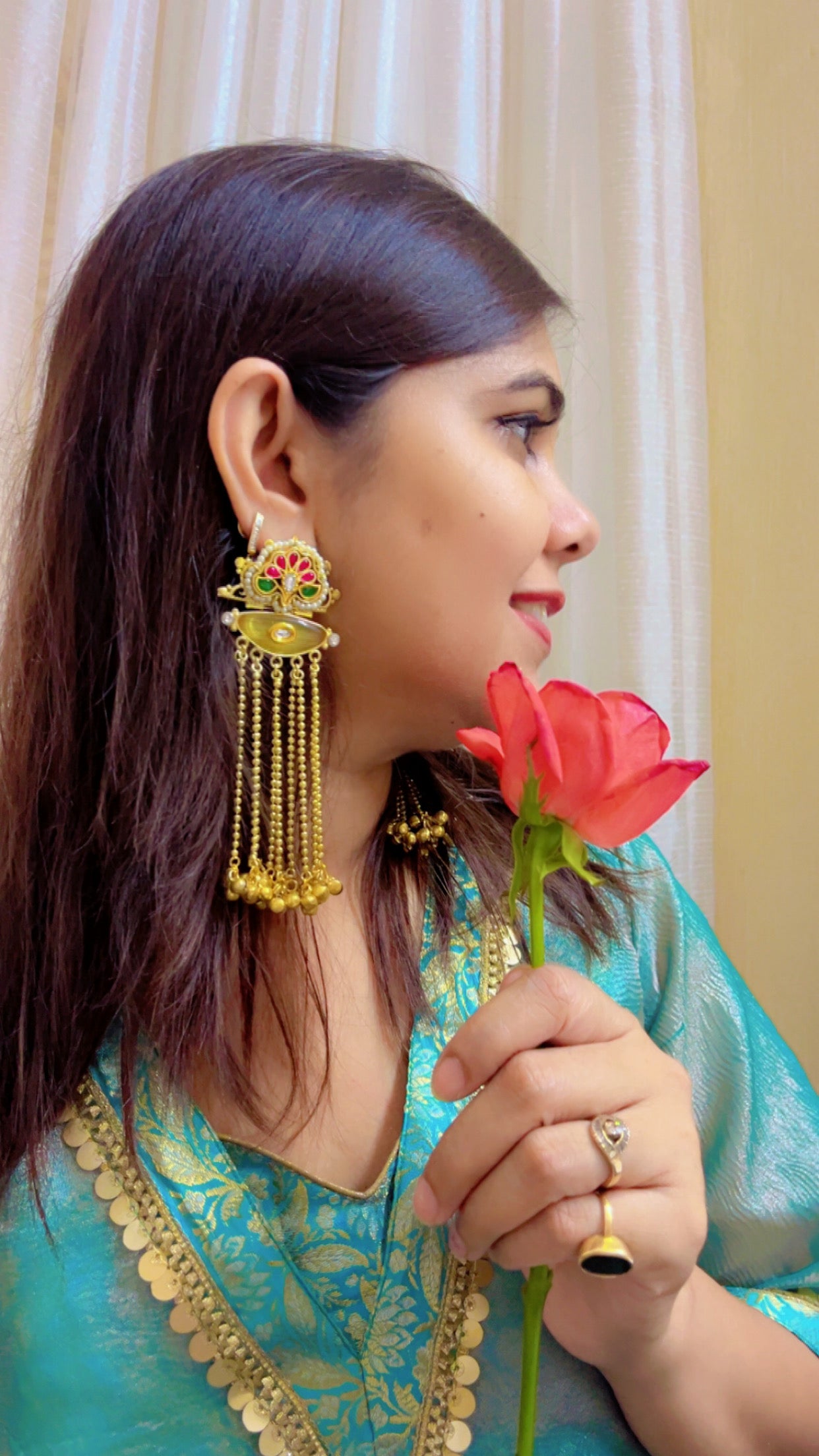 Yellow Sara Statement Earring