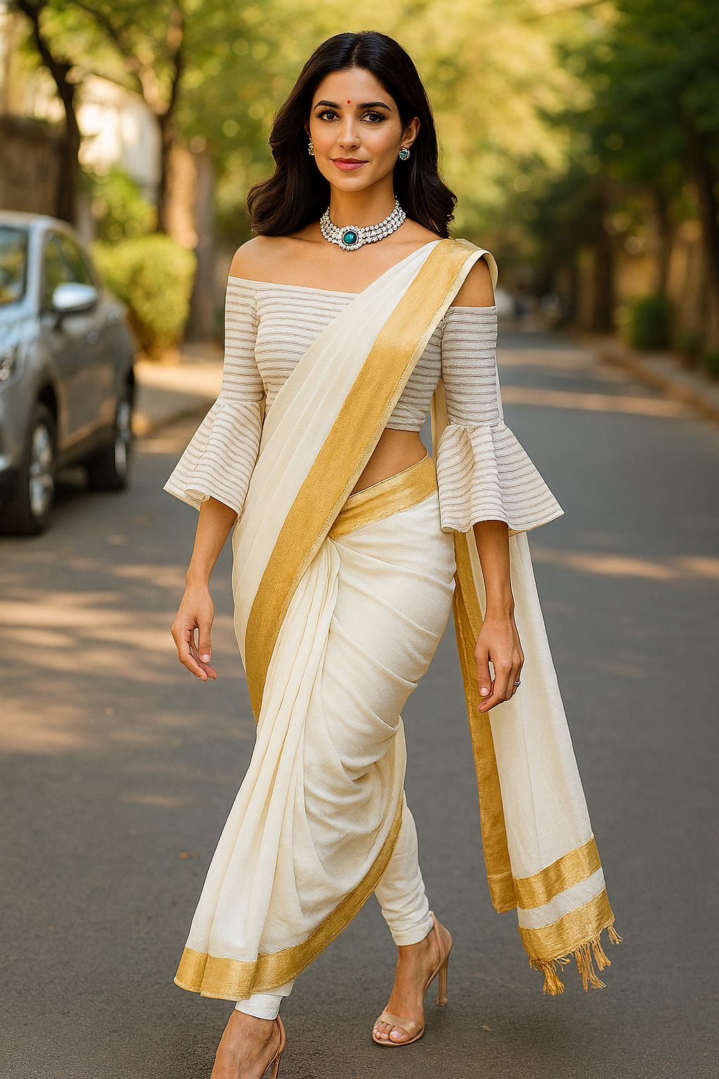 Aqua Pari Neckpiece Set