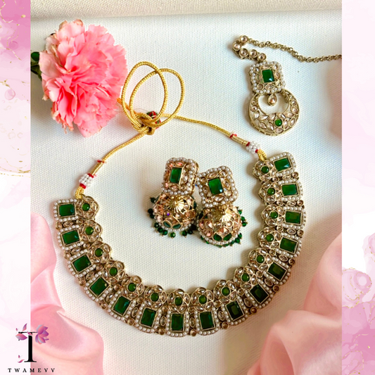 Green Mohini Neckpiece Set