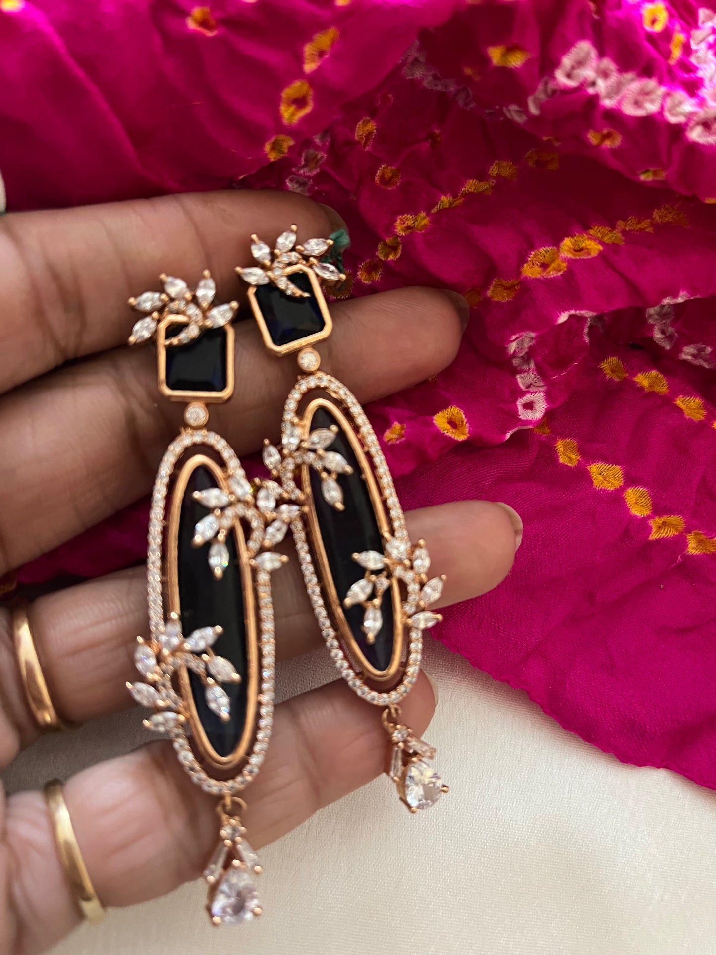 Blue Heer Earring