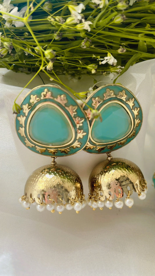 Mint Tanshi Jhumka Earring