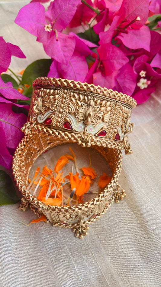 Golden Mayur Bangle