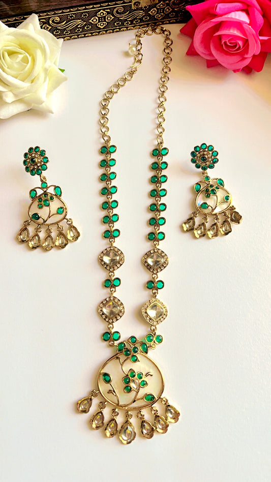 Green Ijayat Neckpiece Set