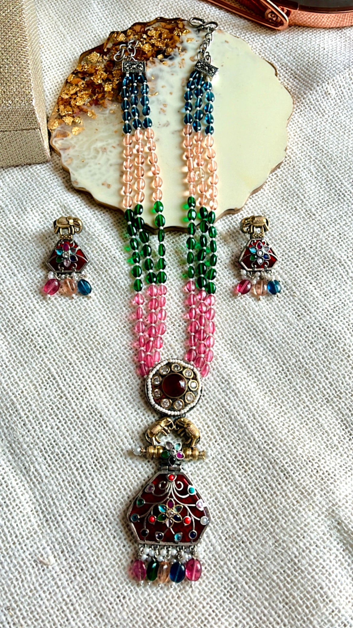 Multi Tanishi  NeckpieceSet