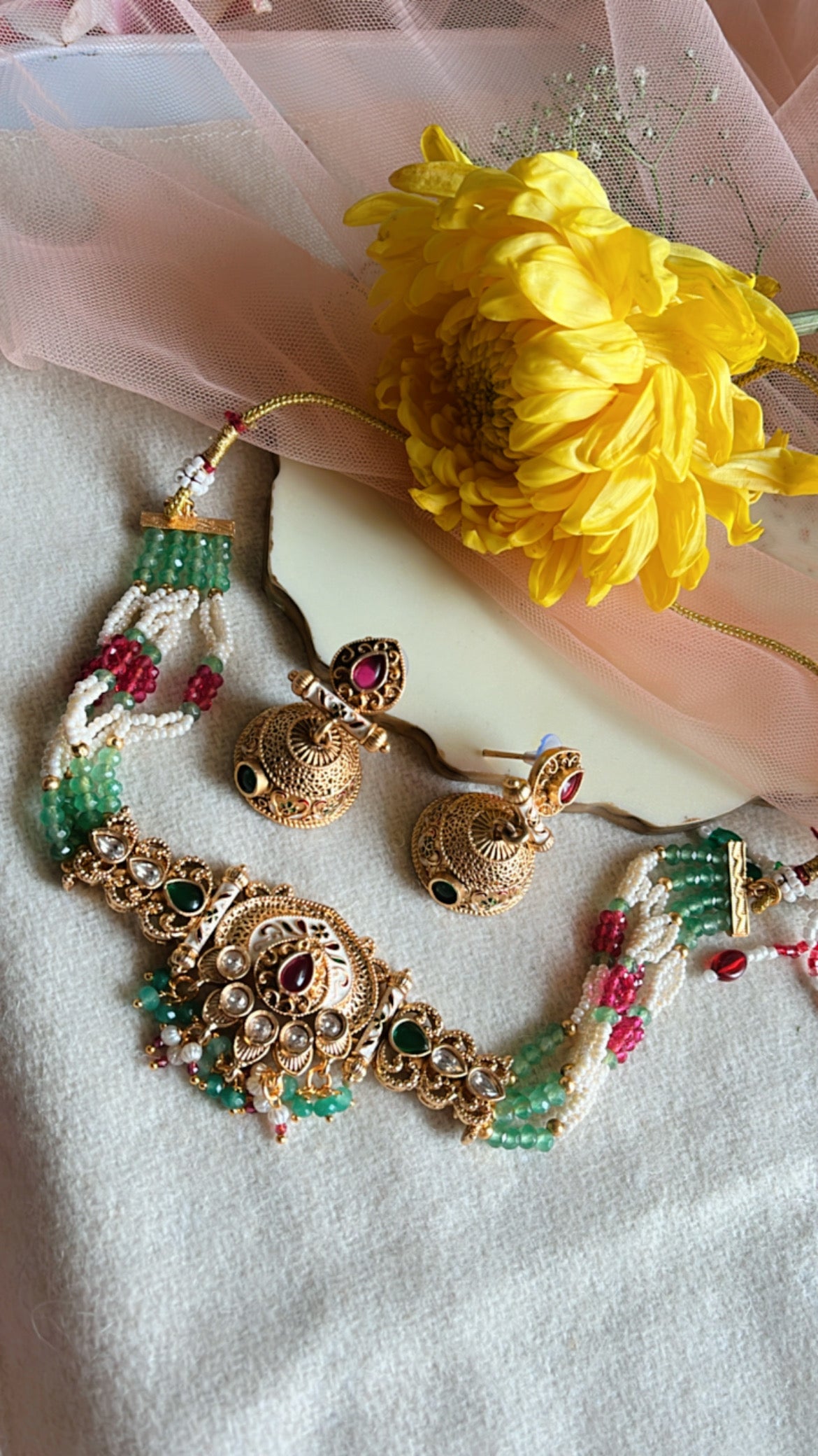 Neelam Neckpiece Set