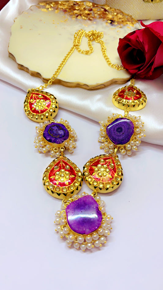 Purple Tina Neckpiece