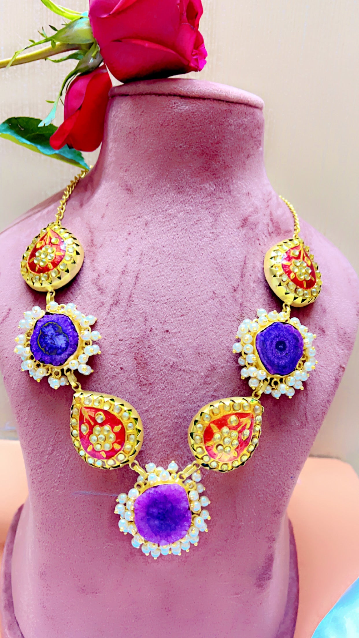 Purple Tina Neckpiece