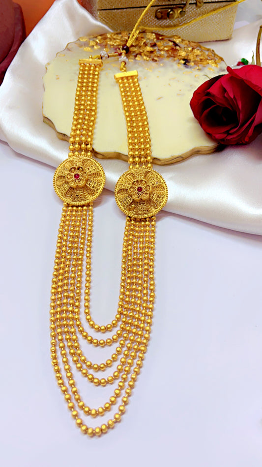 Golden Arushi Neckpiece Set