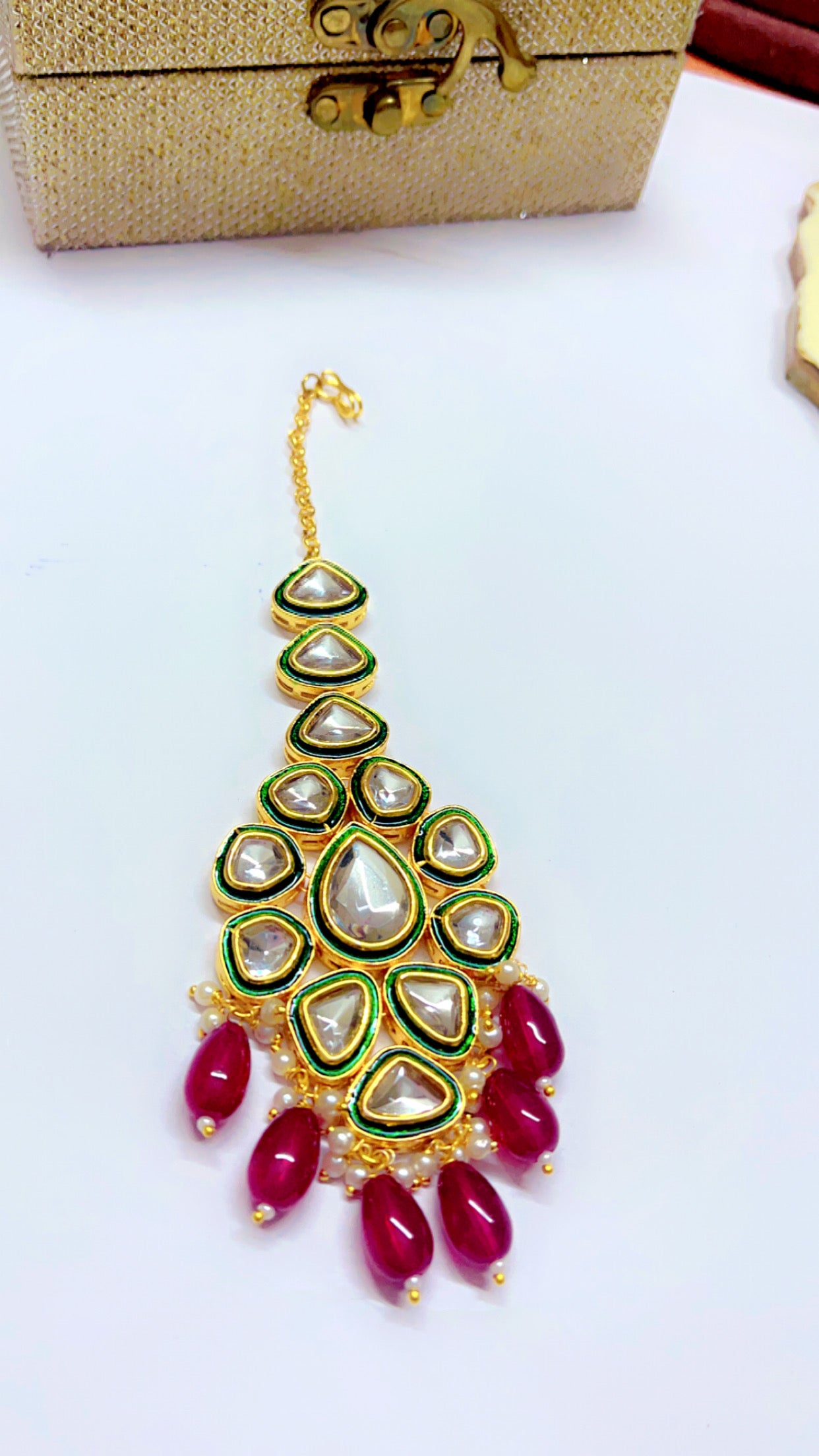 Red Namita Neckpiece Set