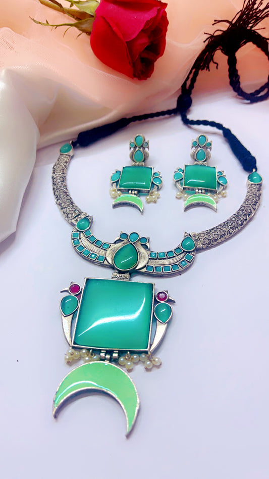 Anamika Silver Neckpiece Set