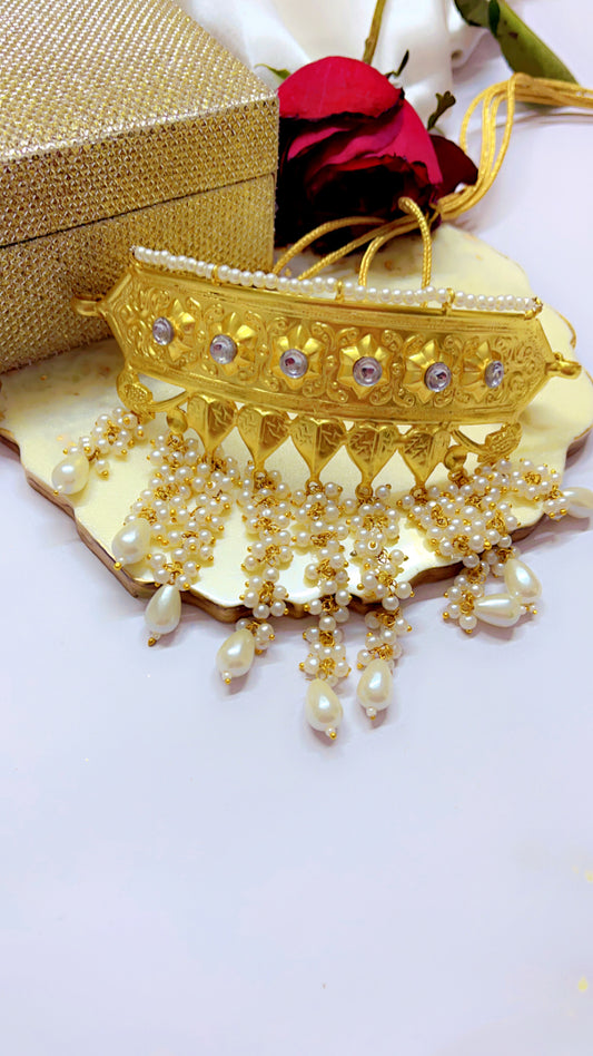 Golden Shraddha  Neckpiece