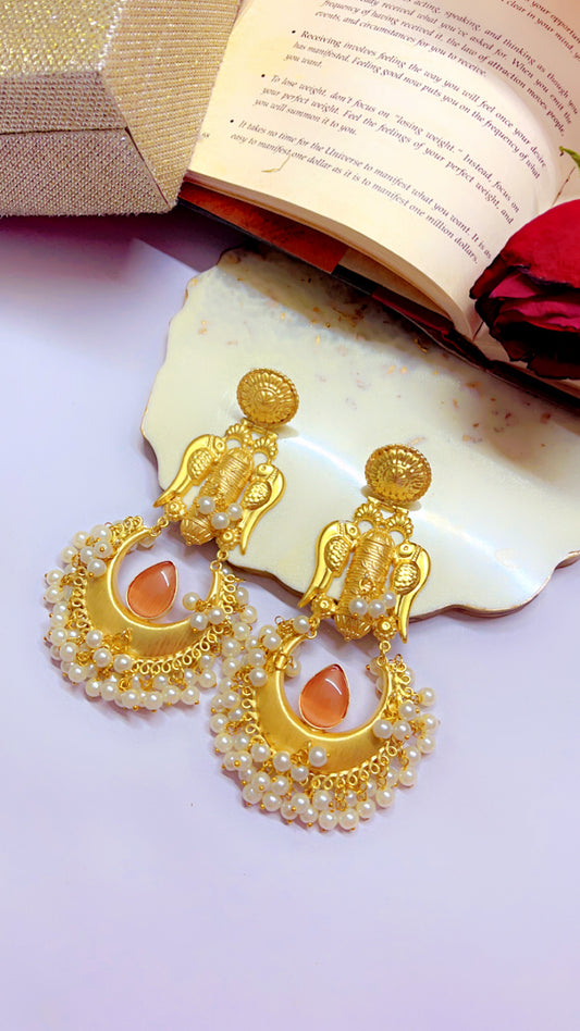 Orange Tisha  Earring
