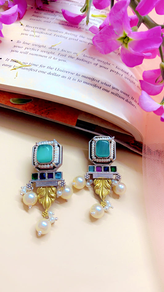 Mint Yuvika Silver Earring