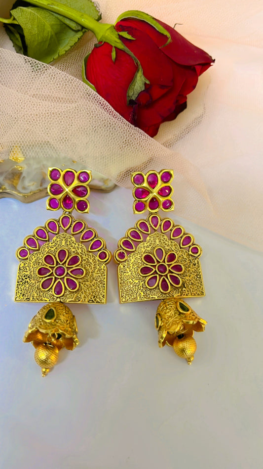 Golden Asthani  Earring