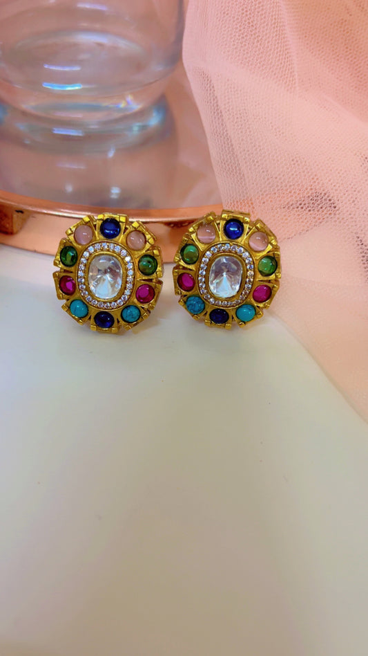 Multi Tia Stud Earring