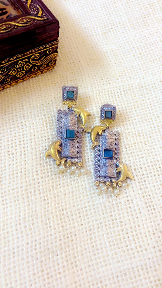 Mint Esha Silver Earring