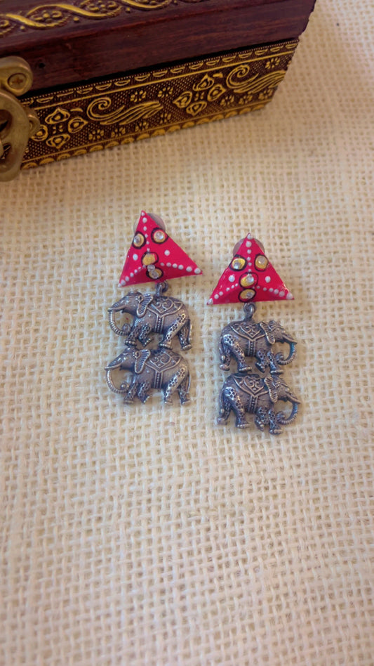 Gajj Silver Earring