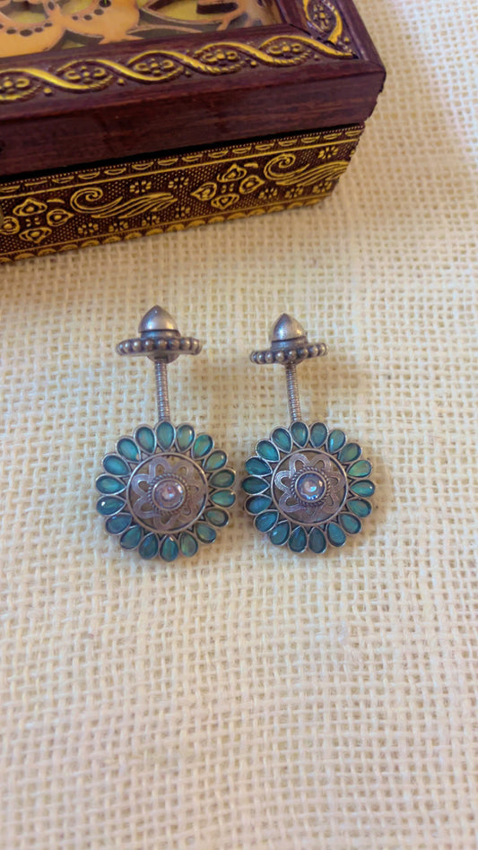 Mint Mahi Silver Earring