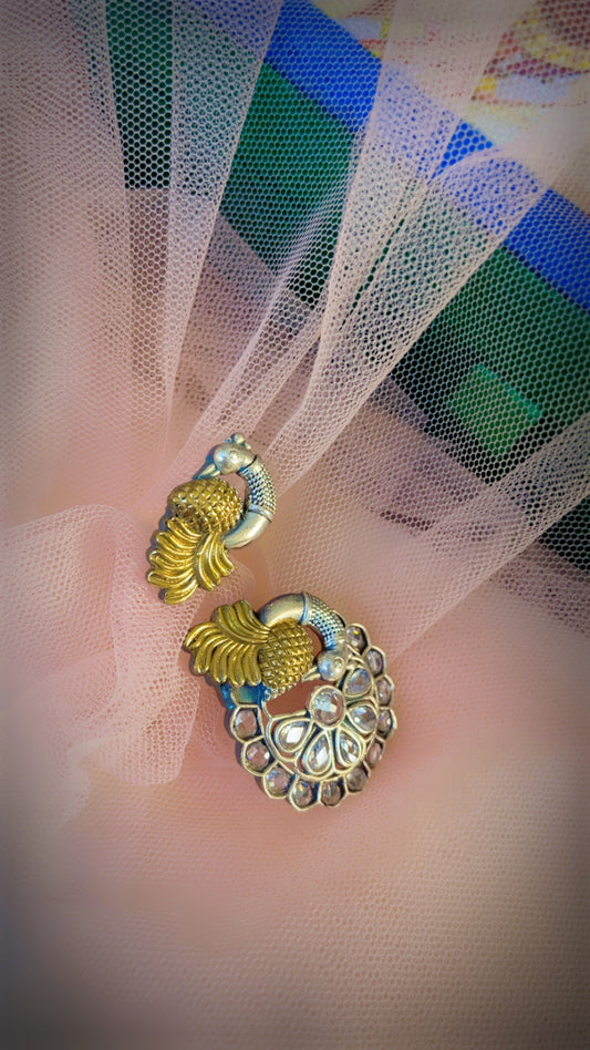 White Rashi Silver Ring