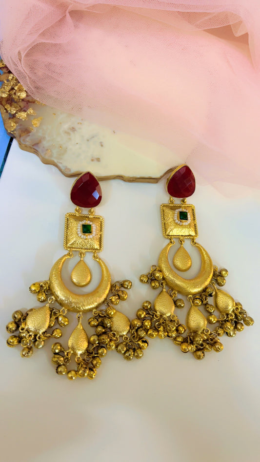 Red Rivah Statement Earring