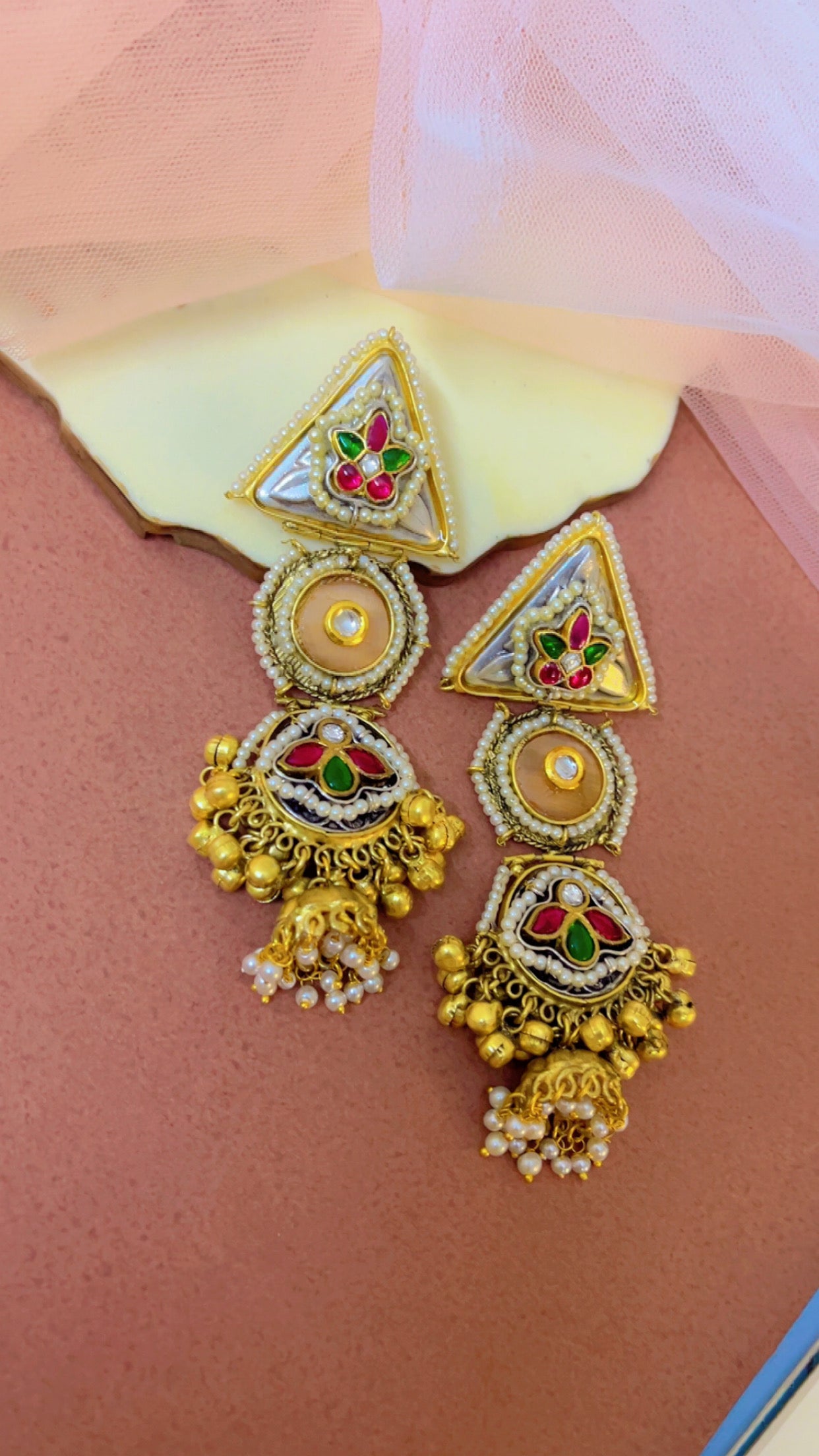 Yellow Amogya Statement Earring