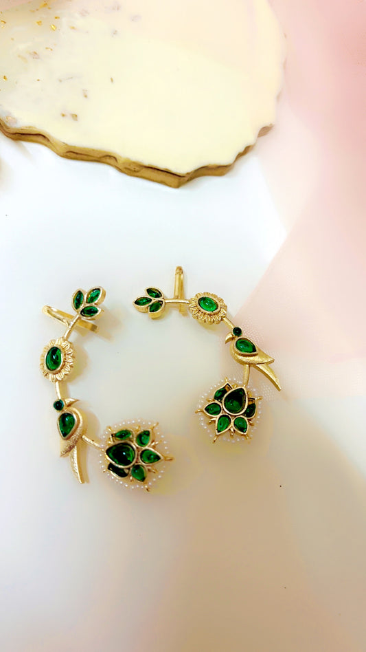 Green Pihu Earcuff Earring