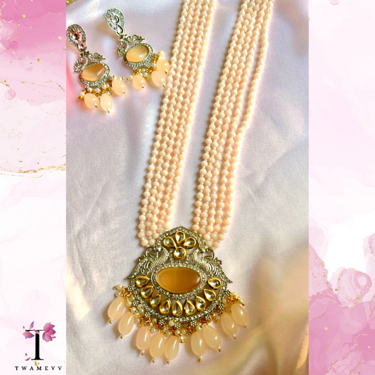 Peach Deviksha Neckpiece Set